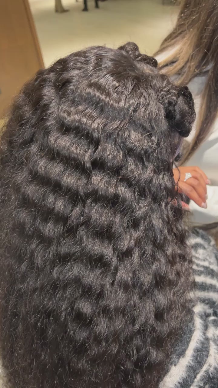 Natural Deep Wave Wig