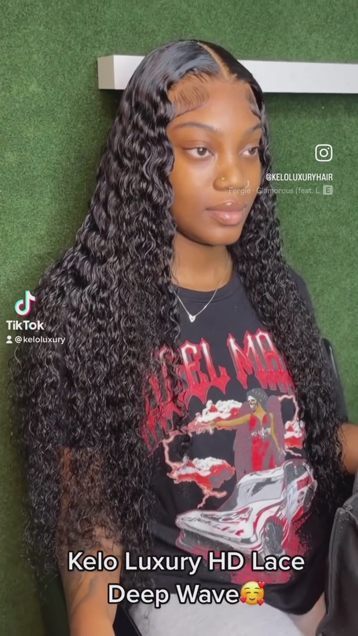 Natural Deep Wave Wig